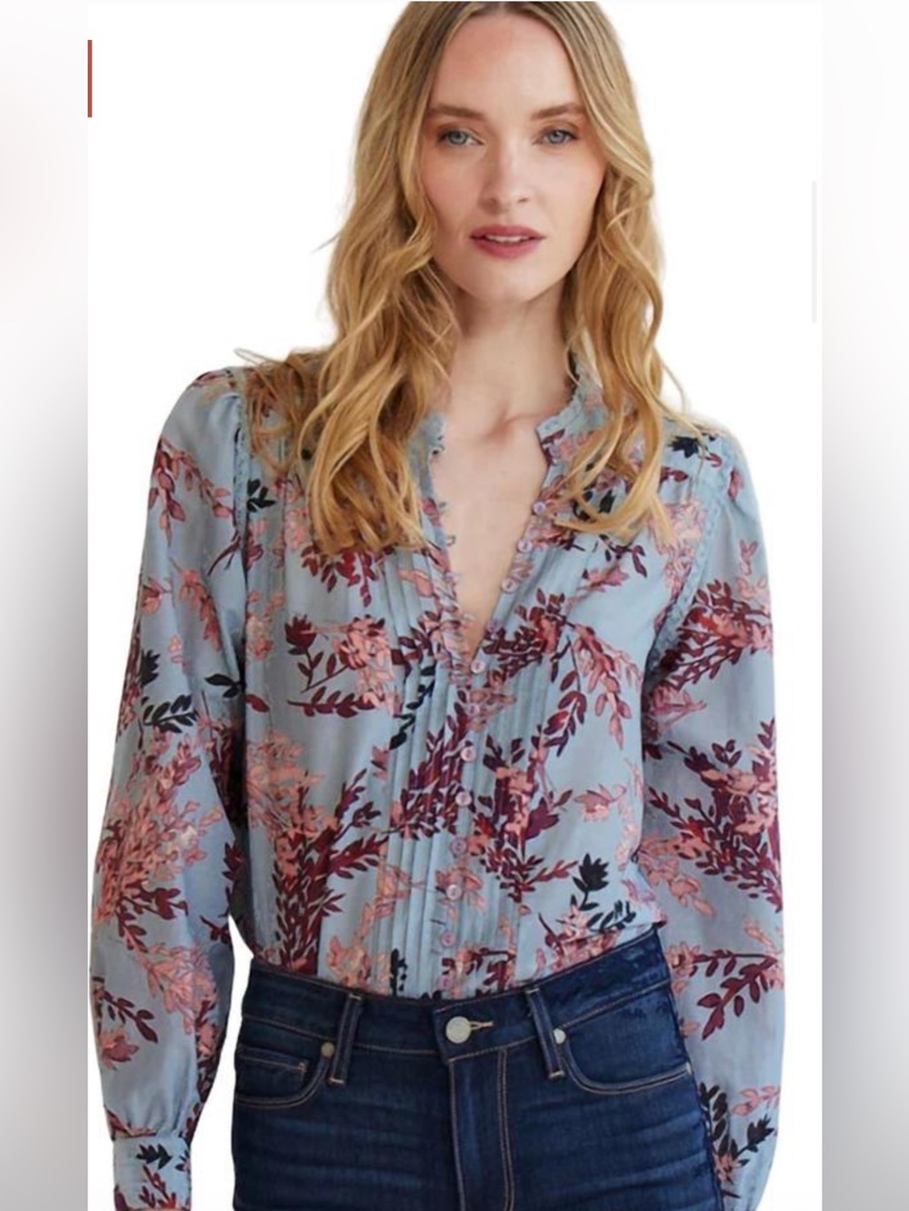 Go by Go Silk Pleasantville Blouse in Wheat & Chaff - NWT!